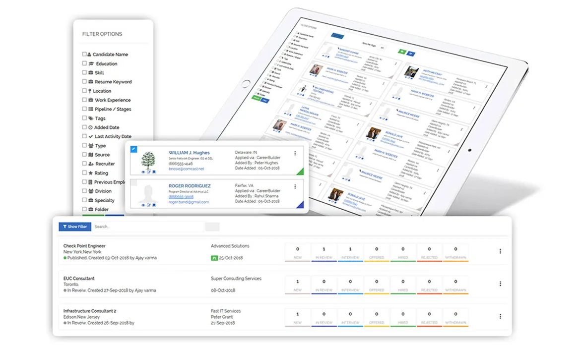 Applicant tracking and onboarding in uKnowva Staffing